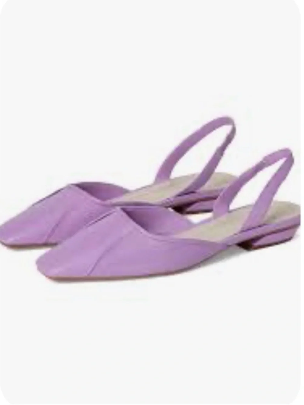 Franco Sarto Debbie Slingback Flats in Lilac Size 7